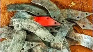 ASMR Crafting a High-Quality Rotary Blade in a Ancestral Sumatra Forge | Calm Metalwork Sounds