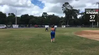 Brooke Elle Vega 2020 softball skill video
