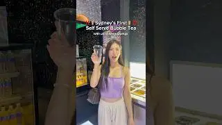 I tried Sydney&rsquo;s first self serve bubble tea spot 🧋 #bubbletea #boba #sydney #shorts