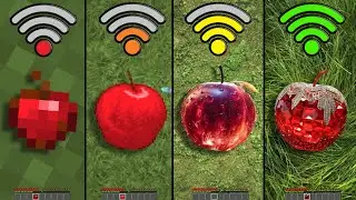 Minecraft but textures change due to different Wi-Fi!