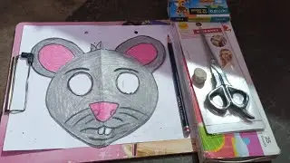  Rat face mask making with paper|how to make mouse🐀 face mask | rat 🐭face mask | 