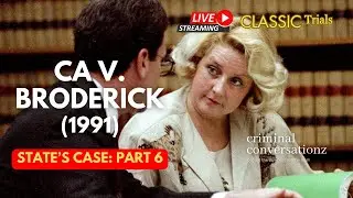 CA V BRODERICK (1991) via COURT TV - STATE'S CASE - PART 6