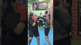 Girls Kickboxing Fight Practice | Intense Training Session #kickboxing #sparring #fighting #mmafigh