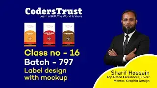 Class no 16 Label design Start to finish
