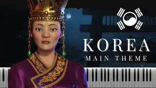 Civilization 6 - Korea - Industrial Theme (2025) - Arirang - Synthesia Piano Tutorial