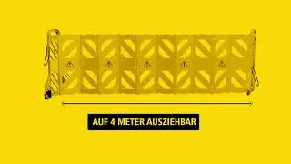 Plastic Foldable Safety Barrier | 4m Mobile Spill & Maintenance Barrier