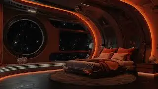 Space Serenade: Relaxing Universe Sounds in Your Spaceship Bedroom - Space Bed Star