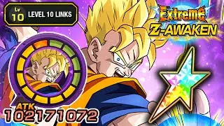 100% EZA INT SSJ FUTURE GOHAN LEVEL 10 LINKS + STICKER EFFECT! Dragon Ball Z Dokkan Battle