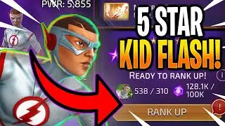 *NEW* 5 STAR KID FLASH LEGENDARY RANK UP & GAMEPLAY! - DC Legends