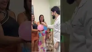 doctor surprising the woman with a unique gender reveal method#genderreveal #pregnant  #doctor