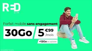 RED by SFR - Forfait Mobile sans engagement 30Go &agrave; 5,99euros par mois