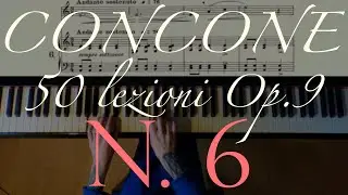 Lesson n.6 - G. Concone - 50 lezioni Op.9 (Piano Accompaniment + Sheet Music)