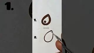 How To Make Peacock Eye In Mehendi 👍 || 2 Types Of Peacock Eye || BasicHenna || #shortsvideo #mehndi