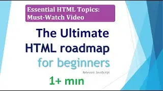 🤓 The Ultimate HTML Web Development Roadmap students : Get Started Today!