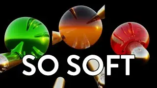 Satisfying Soft Body Ball Animation - New Material Every Obstacle
