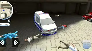 Rooftop First Aid VAN Truck  - Bad Ambulance Driver Simulator Android/IOS  Gameplay