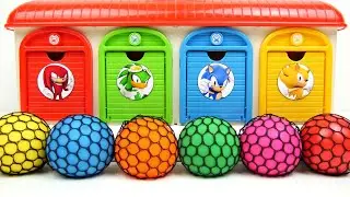 Oddly Satisfying Garage | DIY Making Crunchy Slime Nett Balls IN 4 Color ASMR Garage Transformations