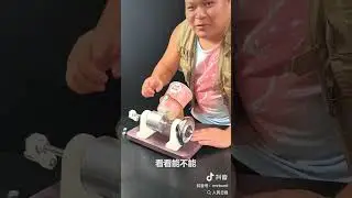 A physics teacher recorded sound onto aluminum foil tape using a paper cup phonograph.