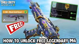 How to get Free Legendary M4 - Black Gold Royal (Best M4 gunsmith)