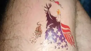 How to make a Tattoo of eagle 🦅 in home|| Artist Tattoo || Home 🐯 Tattoo 
