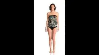 Maxine Island Vibe Bandeau Tankini One Piece | SwimOutlet.com