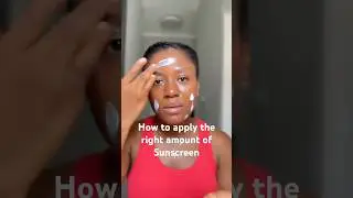 How to apply sunscreen correctly #sunscreen