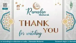 Taraweeh Night 3 | Ramadan 1444 | 2023 | TARIC ISLAMIC CENTRE