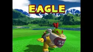 Mario Golf Toadstool Tour: Cheep Cheep Falls Stroke Play (-21/51) Star Bowser Jr. BACK TEES