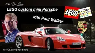 Lego Mini Porsche with Paul Walker #lego #legotechnic #legos #automobile ​⁠