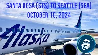 Alaska Airlines: Santa Rosa to Seattle October 10, 2024