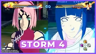 Sakura e Hinata vs Ino e Tenten - Naruto Storm 4