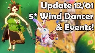 12/01 Update & Events! 5* Wind Sky Dancer! | Summoners War: Chronicles