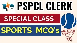 PSPCL Clerk 🔴 Sports 🔴 MCQ Questions | Most Important Topic