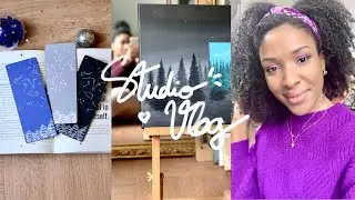 Q&A, 2021 projects, working from home & Etsy shop update - Art Studio Vlog 13
