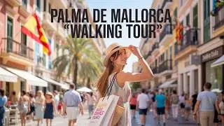 Palma de Mallorca Walking Tour 4K | Vibrant Streets, Food & Atmosphere
