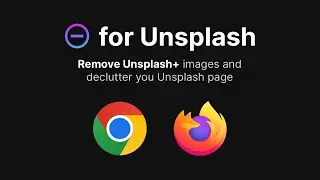 Minus for Unsplash &middot; Remove Unsplash+ content