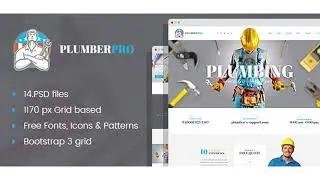 PlumberPro - Handyman/Plumber Service PSD Template | Themeforest Website Templates and Themes