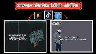 New TikTok & Facebook Viral Sad Status Video Editing | Sad Shayari Text Status Editing |