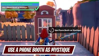 Use a Phone Booth as Mystique - Mystique Awakening Challenge in Fortnite Season 4