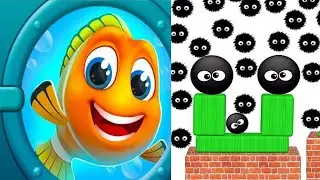 Hide Ball Brain Vs Save The Fish New UPDATE Satisfying Double Walkthrough Puzzle IQ Most!