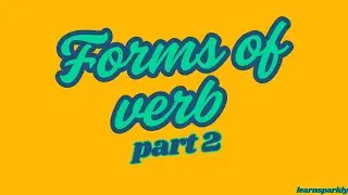 verb forms in English v1 v2 v3| verb forms in English v1 v2 v3 v4 v5| Forms of verb part2