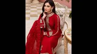 Red  color silk dresses #shorts #silkdress #shortvideo #short