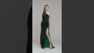 One Shoulder Sequin Fitted Prom Dresses #partydresses #promdress #promgown #sexydress