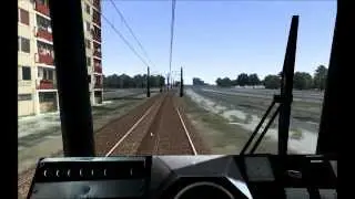 RailWorks 3 - symulator tramwaju - przejazd składem 105Na z Chorzowa do Katowic