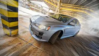 TENTEI FAZER DRIFT DE LANCE EVOLUTION NA FABRICA ABANDONADA