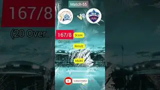 CSK 167 vs DC ???, Who win Win? #shorts #ipl #cricket #cskvsdc