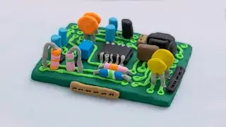 CLAY RECORDS｜Clay Printed Circuit Board (PCB) No Sketch. Just Clay. / NOT CGI ねんど基板2