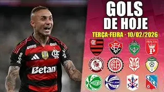 ⚽ TODOS OS GOLS DESTA TER&Ccedil;A-FEIRA 10/02/2026 - GOLS DE HOJE BRASILEIR&Atilde;O S&Eacute;RIE A +ESTADUAIS 2026