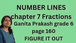 Ganita Prakash | class 6 | number line | page 160 | new NCERT text | chapter 7 ,Fractions