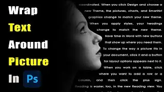 How to Wrap Text Around Picture in photoshop